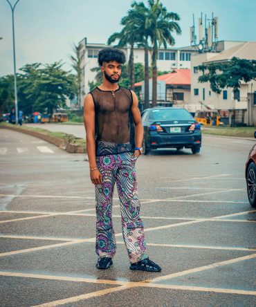 Vibrant patterned trousers