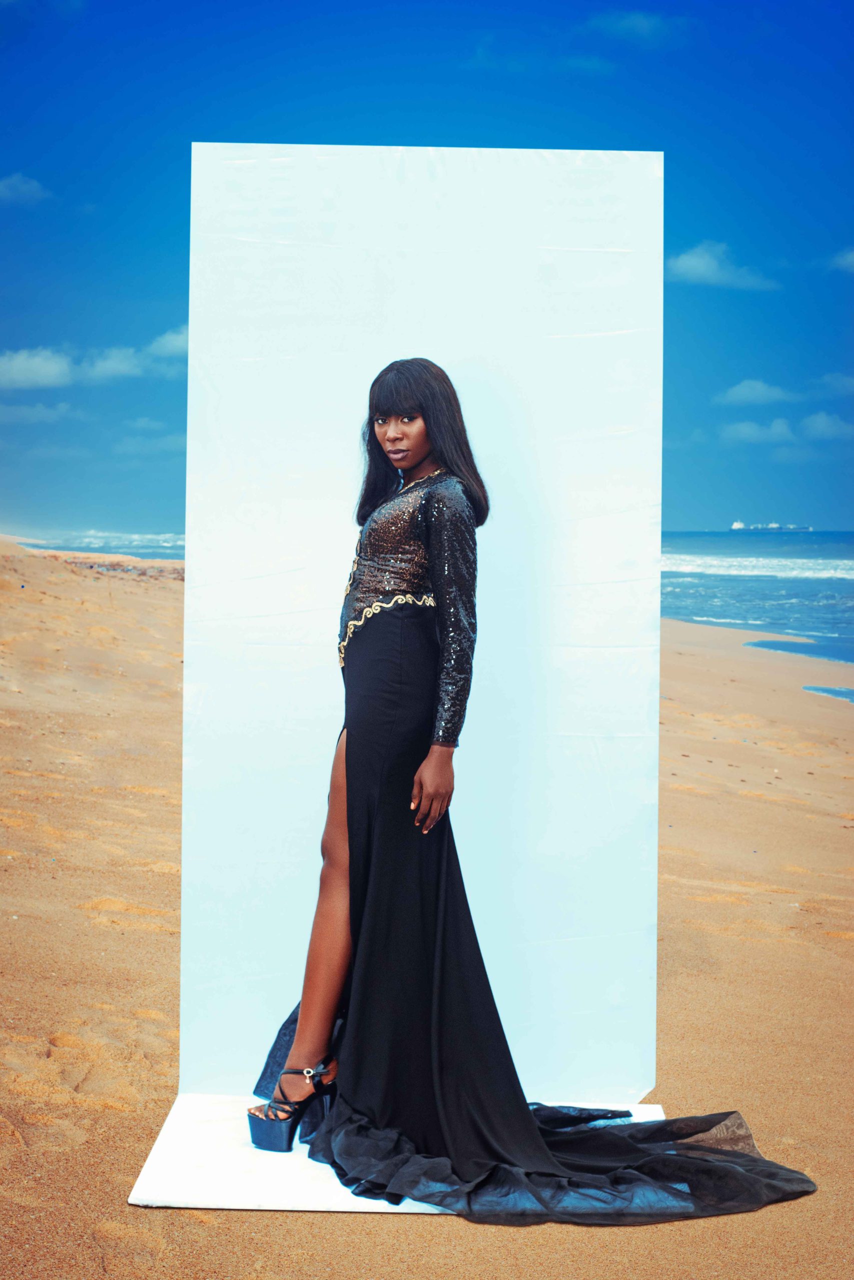 Female Black Dinner Gown